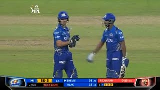 Dewald Brevis 4925 outstanding batting highlight Baby AB 5 sixes MI vs PBKS TATA IPL 2022 [upl. by Olmsted615]