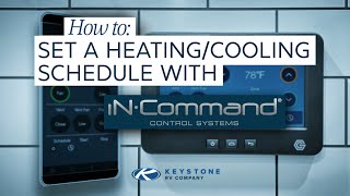 Programming and setting a heating amp cooling schedule for your RV with iN•Command [upl. by Pheni251]