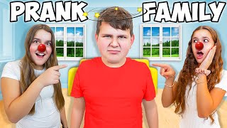 Smiling WEIRD PRANK on my Family 😂 [upl. by Mimi858]