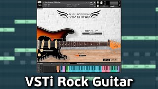 Vsti Rock Guitar Demo  Short Music Sketch with the STR Guitar Kontakt Library [upl. by Rickie]