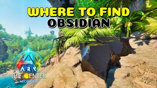 Where to find Obsidian The Center  Ark Survival Ascended [upl. by Ttevy]