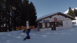 Skiing 2021 in Switzerland Arosa Lenzerheide blue slope 76 [upl. by Watts]