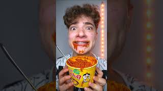 Extreme Spicy Ramen ASMR 🧀🥵 [upl. by Atiekram288]