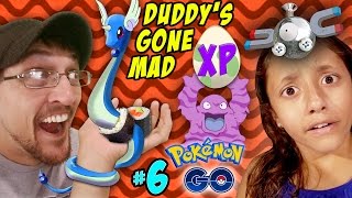 POKEMON GO SUSHI I SPIT on a GYM Lucky Egg XP amp Evolution Part 6 Gameplay w Duddy amp Lex FGTEEV [upl. by Ojela169]