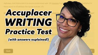 Accuplacer Practice Test Writing 2023 With Answers Explained [upl. by Leunamnauj95]