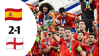 Espagne vs Angleterre Finale Euro 2024 [upl. by Anehsak709]