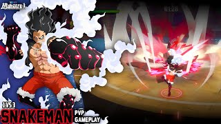 GEAR 4 LUFFY quotSNAKEMANquot 1VS3 PVP GAMEPLAY MATCHES OPFP  One Piece Fighting Path [upl. by Annoled]