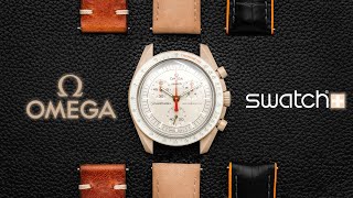 BEST Straps for MoonSwatch JUPITER  OMEGA X SWATCH [upl. by Hawk]