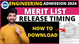 How to Check Engineering Merit List 2024  How to Download Merit List 2024 [upl. by Llorrad]