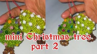 how to make beads mini Christmas tree [upl. by Corie846]