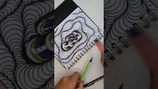 worm tunnel op art tutorial [upl. by Uos]