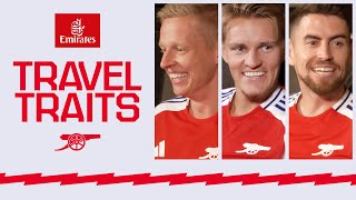 Emirates Travel Traits with Zinchenko Jorginho and Odegaard  Episode 1 [upl. by Nnanaej]