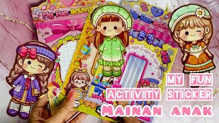 Sticker Paper Cartoon DIY  Mainan Anak Lucu [upl. by Lamori]