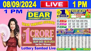 Nagaland Lottery Sambad Live 1pm 08092024  Lottery Live [upl. by Auqinehs]