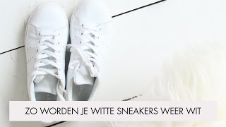 Zo krijg je je witte sneaker weer wit [upl. by Livingstone]