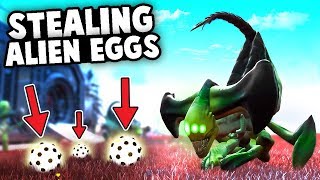 EASY EARLY GAME MONEY Battle Xenomorph ALIENS for their EGGS No Mans Sky Multiplayer Gameplay [upl. by Ilaire]