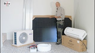 Installer un climatiseur réversible hybride solaire et électrique  Bricolage avec Robert [upl. by Soneson]