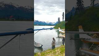 Float planes in backcountry Alaska airplane remote alaska backcountry fishing adventure [upl. by Antonietta]