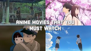 5 Anime Movies that You Must Watch  Part 1 [upl. by Straub627]