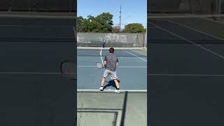 2 Handed Forehand Winner Part 1 tennis 2handedforehand tennisshot [upl. by Edlin399]