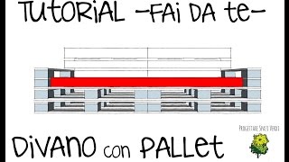 ARREDARE CON I PALLET COME COSTRUIRE UN DIVANO CON BANCALI IN LEGNO PROGETTO GIARDINO FAI DA TE [upl. by Lingwood]