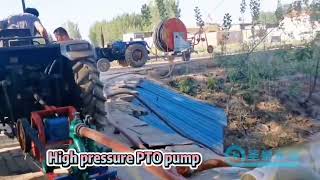 Tractor irrigation water pump PTO pump with 300m Hose rell [upl. by Lissak]