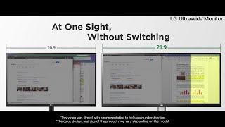LG UltraWide™  Feature Introduction  2560x1080 UltraWide Full HD Resolution  LG [upl. by Marcellina]
