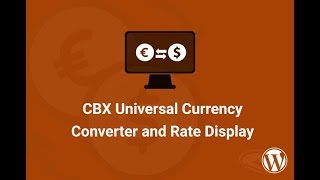 CBX Currency Converter Backend Setting and Features [upl. by Epstein109]