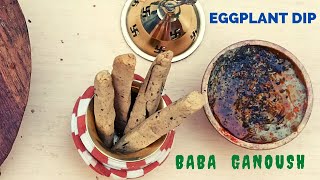 Eggplant dip  Baigan ki chutney Baba ganoush recipe in indian airfryer [upl. by Norward]