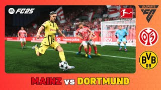 MAINZ vs BORUSSIA DORTMUND  Bundesliga 202425  EA SPORTS FC 25 [upl. by Ilagam600]