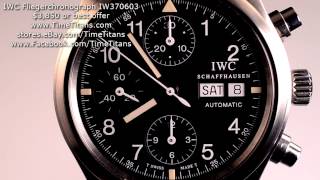 IWC Fliegerchronograph IW370603 Black Tritium Dial Caliber 7922 Day Date 39MM [upl. by Moretta]