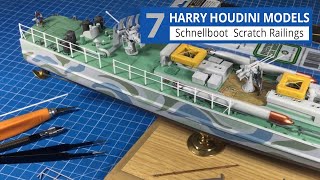 Revell 172 Schnellboot Part 7 Scratch Railings my full method step by step [upl. by Georgette]