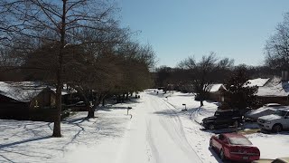 Snow in Arlington Texas February 2021 [upl. by Yclek771]