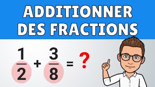 Additionner des fractions ✅ exemples faciles  Maths [upl. by Ylecic299]