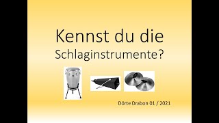 Kennst du die Schlaginstrumente Level 2 Instrumentenkunde für den Musikunterricht [upl. by Collins]