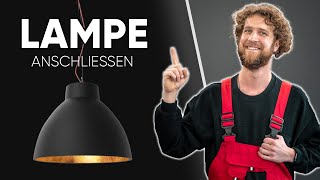 LAMPE ANSCHLIESSEN  Deckenleuchte richtig verkabeln und Montage Tipps [upl. by Adnicul239]