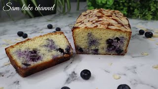 GÂTEAU AUX AMANDES ET MYRTILLES RAPIDE FACILE ET DÉLICIEUX  RECETTE CETOGENE  SAM LAKE CHANNEL [upl. by Amilah731]