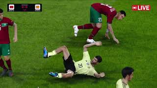 Maroc vs Espagne EN DIRECT eFootball Pes 21 Gameplay [upl. by Abdel311]