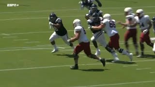 offensive lineman picks up fumble and throws TD pass 😅 [upl. by Elocen894]