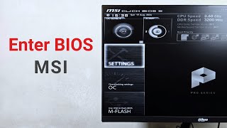 How to Enter BIOS Setup on MSI Motherboard [upl. by Ssirk]