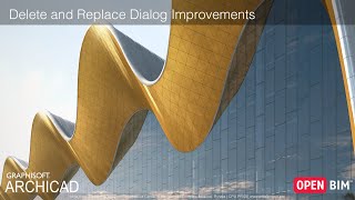 ARCHICAD 23  Delete and Replace Dialog Improvements [upl. by Llerrem]