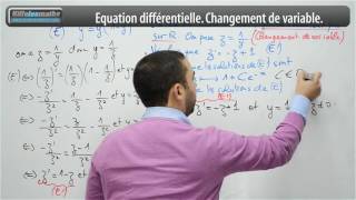 Équations différentielles Exercice corrigé 2 Changement de variable [upl. by Rehpotsyrhc571]