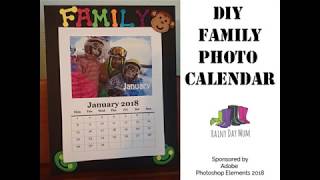 Craft a DIY Family Photo Calendar with Rainy Day Mum [upl. by Nunci]