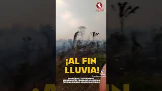 ¡EMOTIVO  Bomberos que apagaban incendios forestales lloran por la llegada de lluvias [upl. by Nevek]