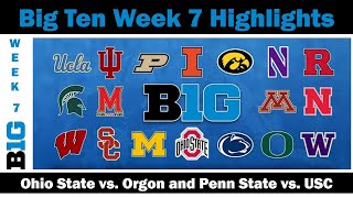 Big Ten Week 7 Football Recap  Ohio St vs Oregon and Penn St vs USC [upl. by Krid97]