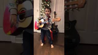 5YearOlds Rendition of Feliz Navidad Lights Up Familys Christmas [upl. by Salohcim748]