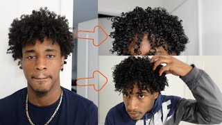 CURLY HAIR ROUTINE 2023  trim amp no finger coils [upl. by Atteirneh223]