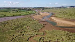 HOLKHAM BEACH  Boudica Land  Norfolk GREAT BRITAIN 4K Drone [upl. by Aicekat]