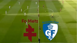 Grenoble Foot 38 20 FC Metz Résumé du match  Ligue 2  20242025 [upl. by Tiffanle]