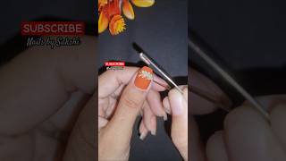 Easy orange amp green nails🧡💚naildesigns nails nailtutorial easynailartforgirls shorts trending [upl. by Lednam]